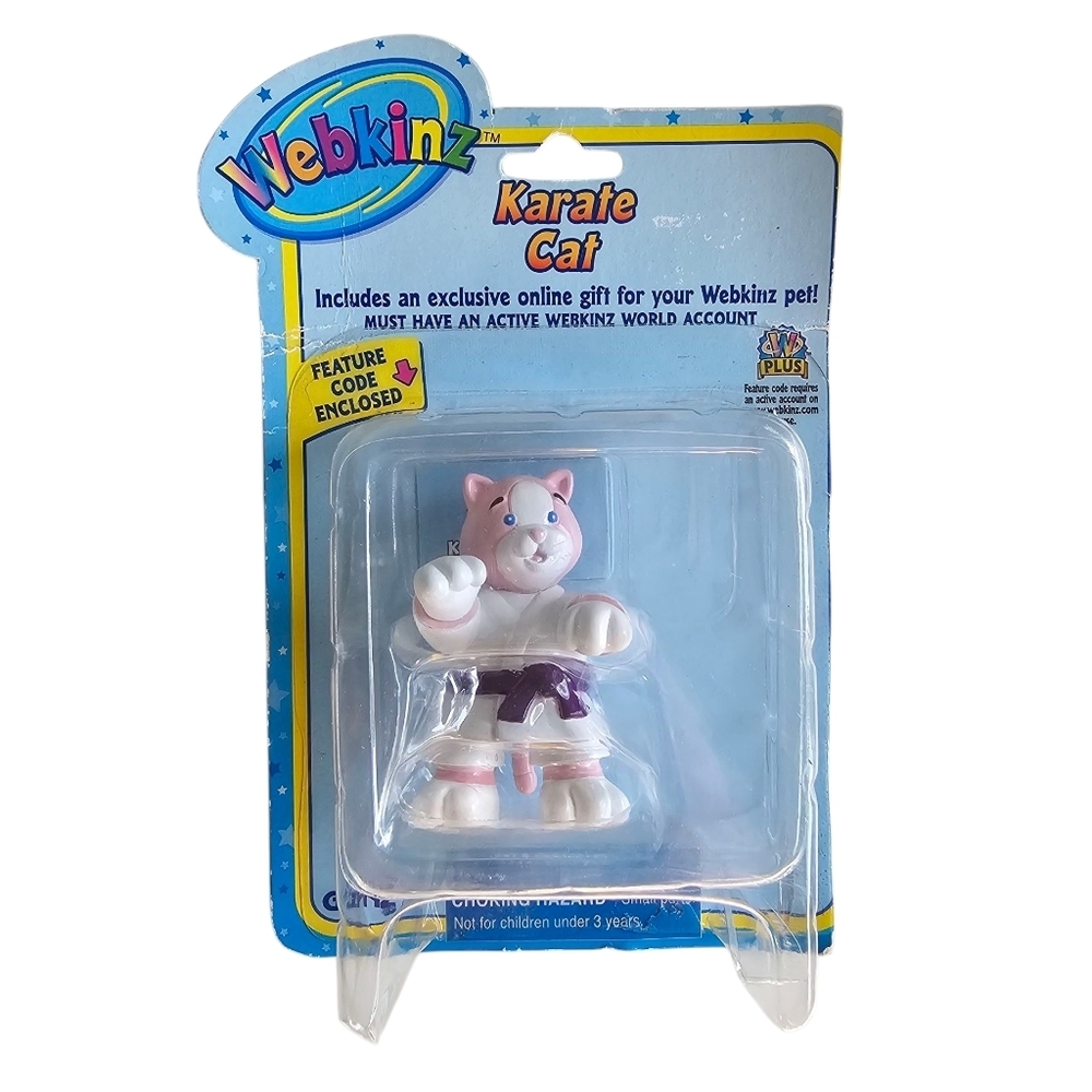 Webkinz Ganz Karate Cat Figure